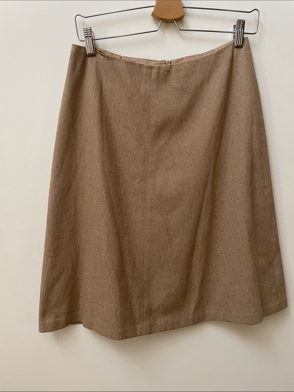 Vintage Jacob Classic A-Line Brown wool/cotton blend Skirt